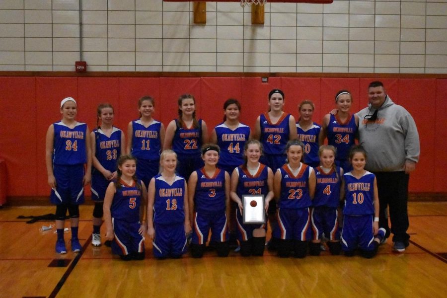 Jr. Lady Rockets Take First Place at Germantown 7th Grade Tourney