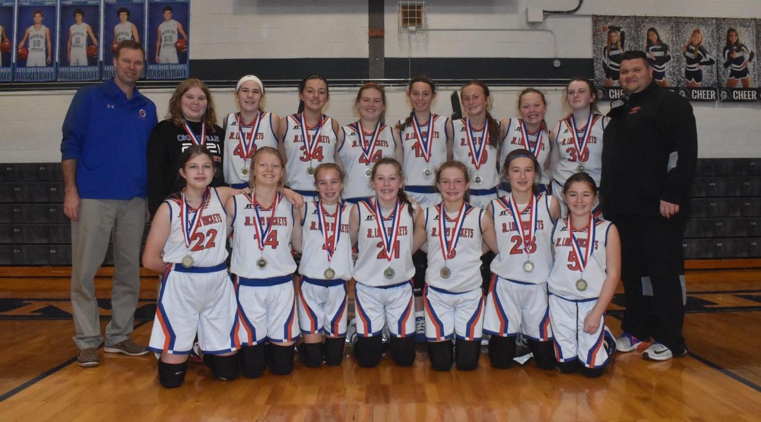 Jr. Lady Rockets are Conference Consolation Champions!