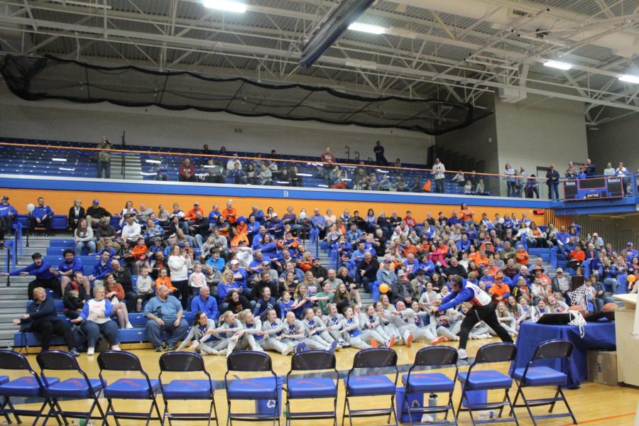 The recpetion was ended with the traditional Okawville roller coaster, led by O-Zone leader Jared Juenger (Sr).